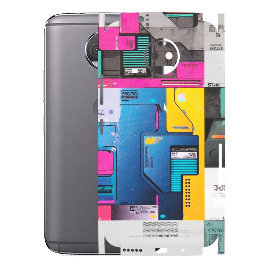 Motorola Phone Skins (All Models) - Colourfull Motherboard Internals - Matte Finish (M-55) Motorola Moto G5S Plus