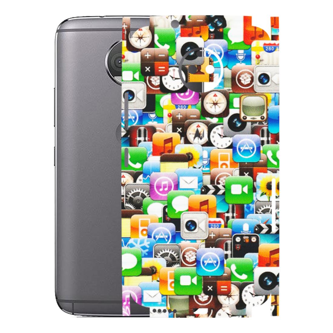 Motorola Phone Skins (All Models) - All Apple Icons - Matte Finish (M-93) Motorola Moto G5S Plus