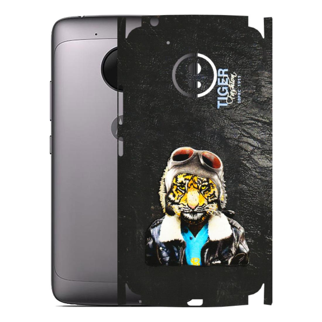 Motorola Phone Skins (All Models) - Rider Tiger - 3D Embossed Finish (L-113) Motorola Moto G5