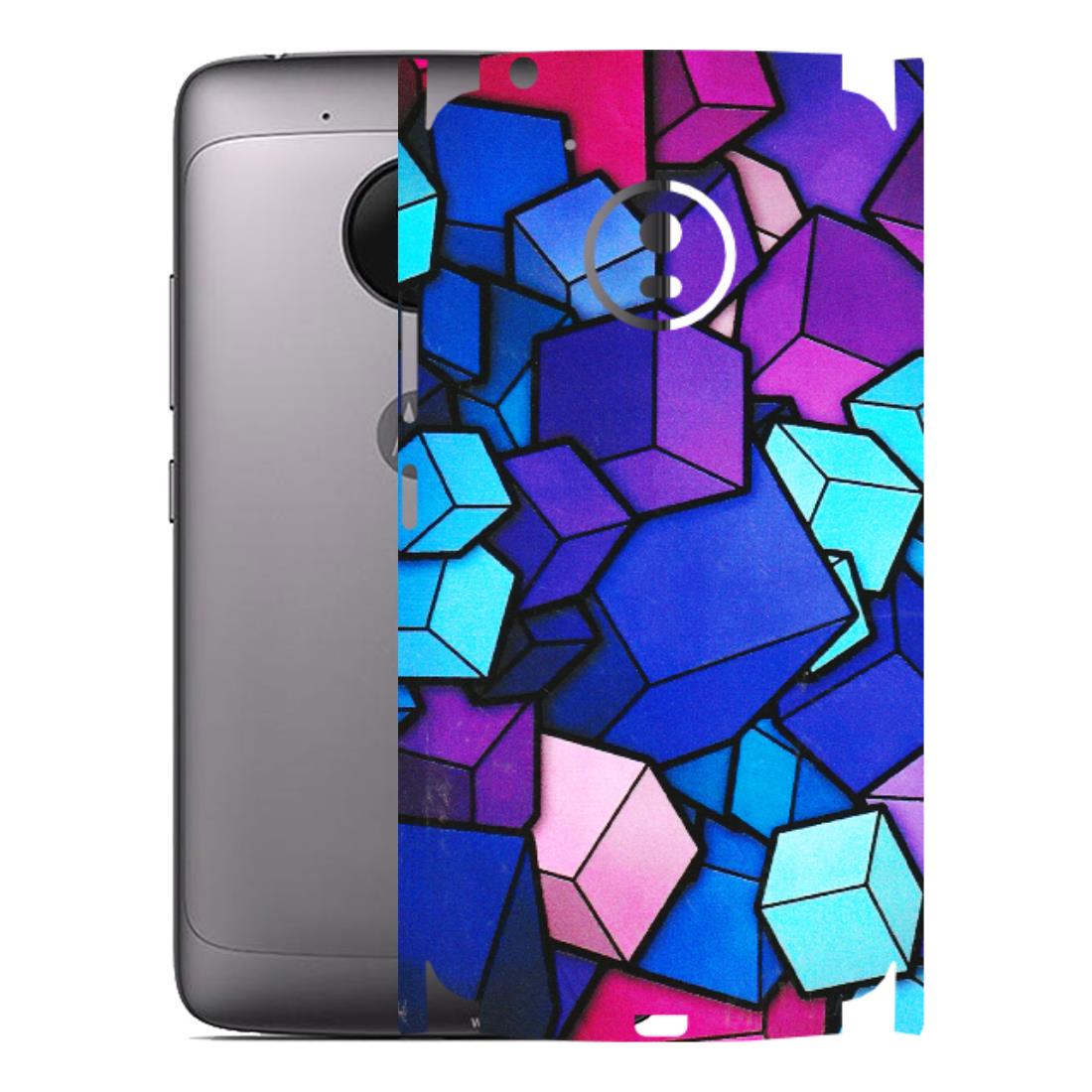 Motorola Phone Skins (All Models) - Cube Doodle - 3D Embossed Finish (L-141) Motorola Moto G5