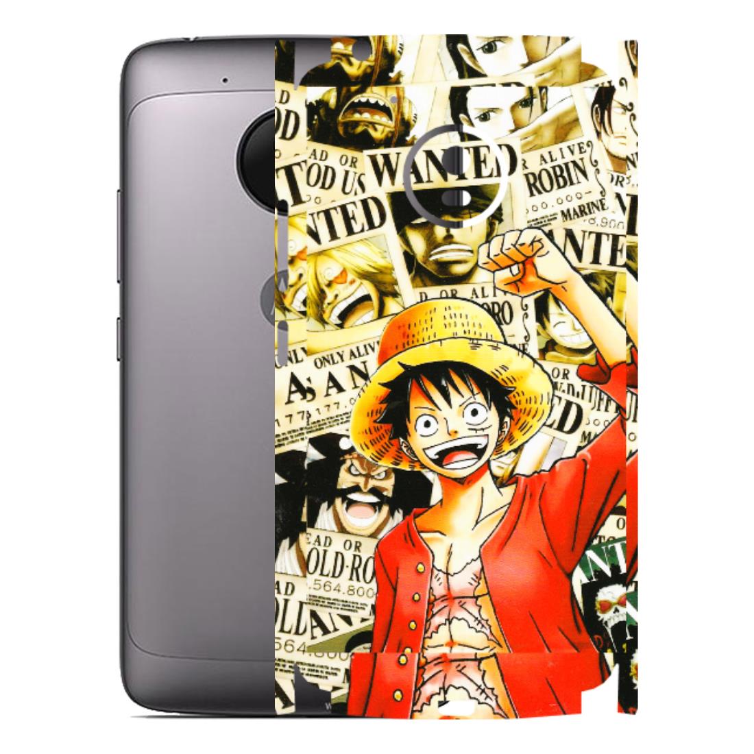 Motorola Phone Skins (All Models) - Luffy Anime - 3D Embossed Finish (L-177) Motorola Moto G5