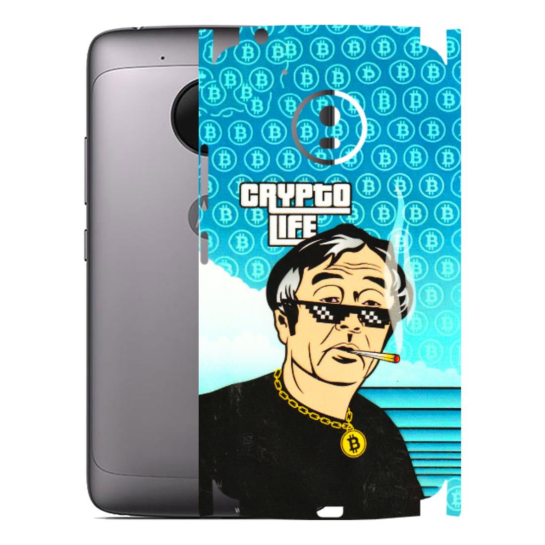 Motorola Phone Skins (All Models) - Crypto Thug Life - 3D Embossed Finish (L-179) Motorola Moto G5
