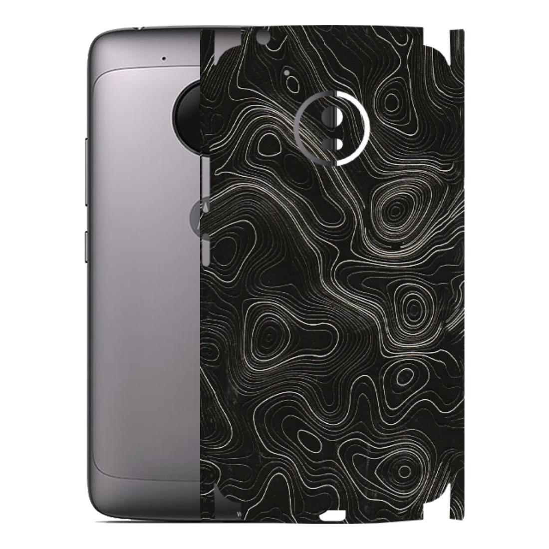 Motorola Phone Skins (All Models) - Black Swirl - 3D Embossed Finish (L-196) Motorola Moto G5