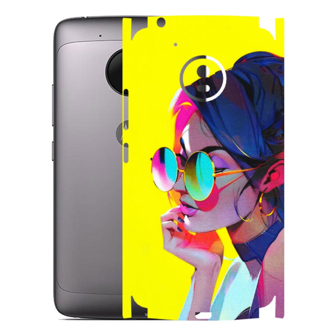 Motorola Phone Skins (All Models) - Bold Stylish Girl - 3D Embossed Finish (L-222) Motorola Moto G5