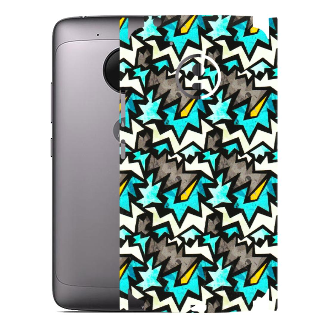 Motorola Phone Skins (All Models) - Funky Zig Zag - 3D Embossed Finish (L-223) Motorola Moto G5
