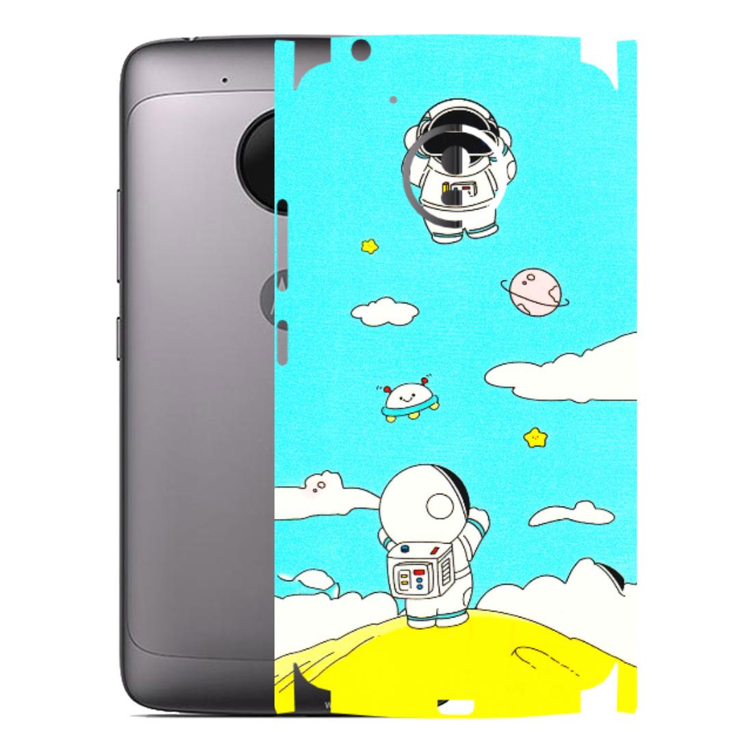 Motorola Phone Skins (All Models) - Blue Skies Astro Float - 3D Embossed Finish (L-230) Motorola Moto G5