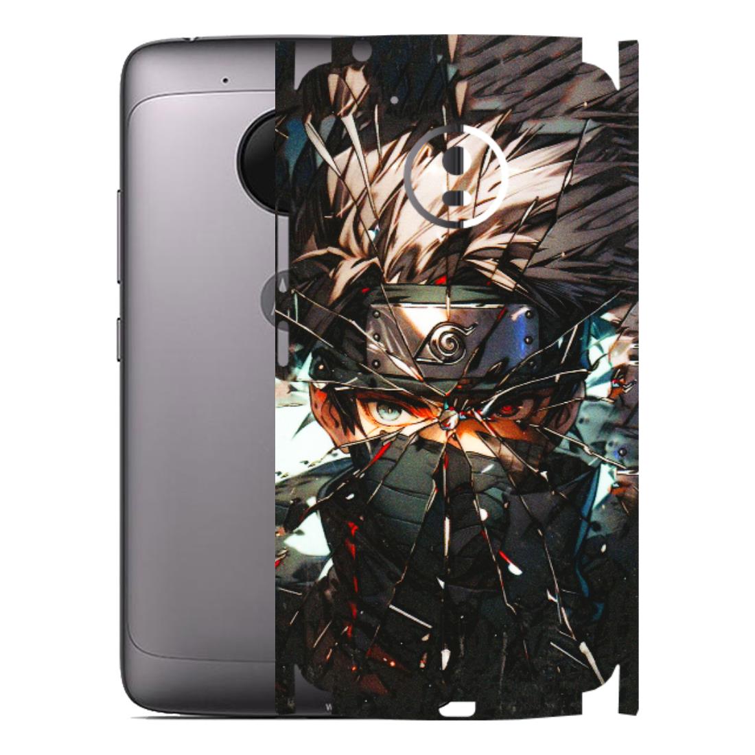 Motorola Phone Skins (All Models) - Kakashi Shattered Glass Effect - 3D Embossed Finish (L-237) Motorola Moto G5