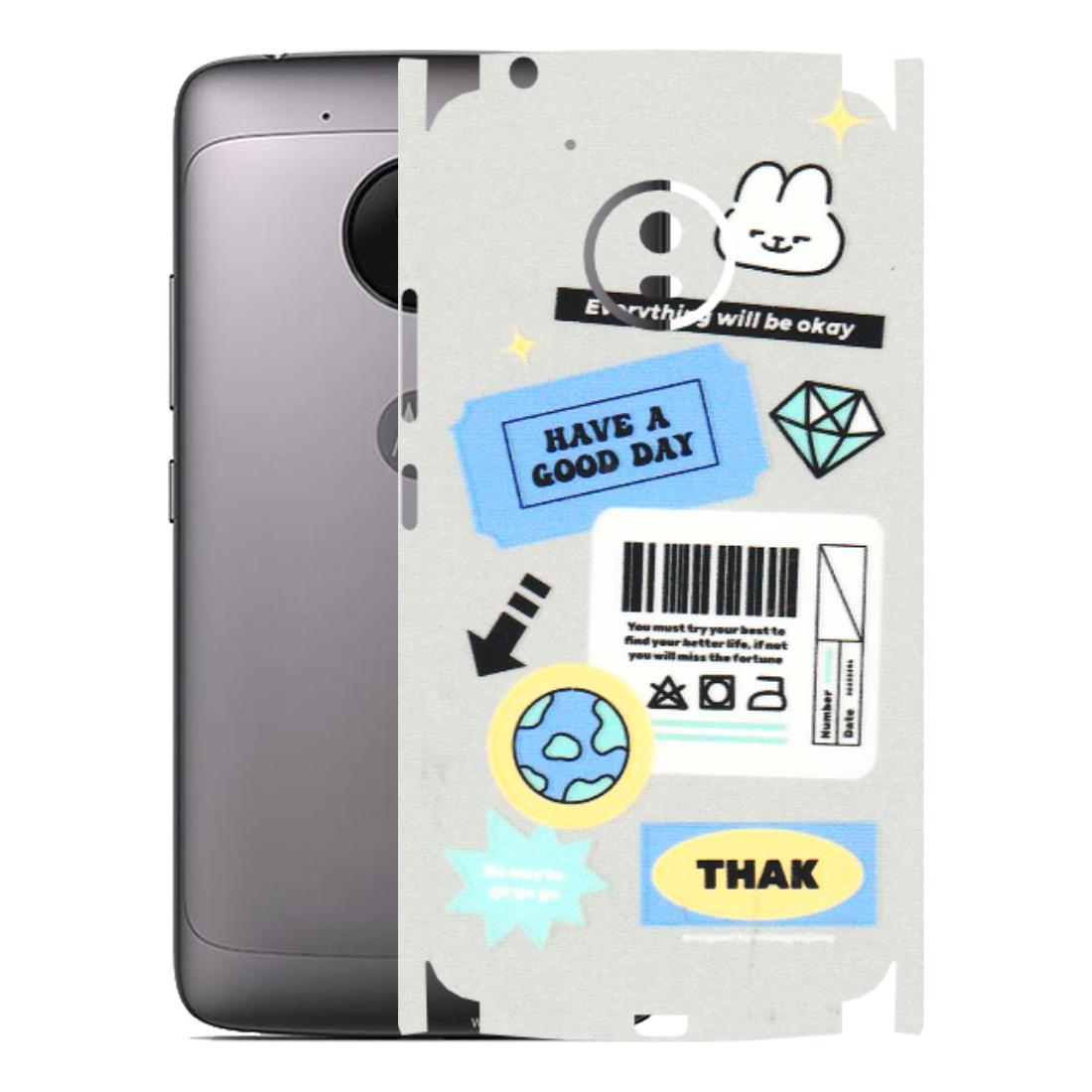Motorola Phone Skins (All Models) - Will Be Okay Design - 3D Embossed Finish (L-316) Motorola Moto G5
