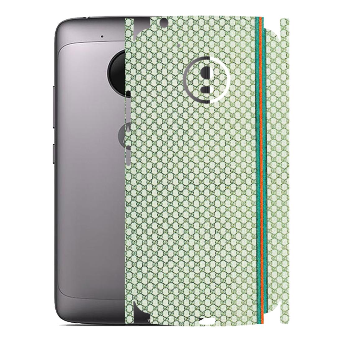 Motorola Phone Skins (All Models) - Gucci Fabric Pattern - 3D Embossed Finish (L-73) Motorola Moto G5