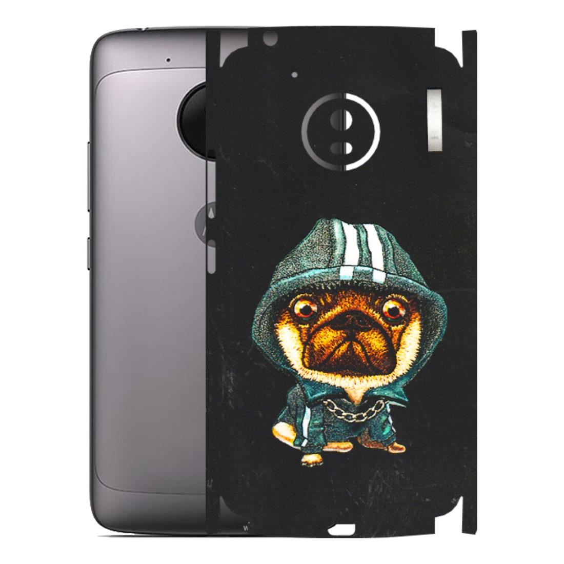 Motorola Phone Skins (All Models) - Puppy N Hoodie - 3D Embossed Finish (L-90) Motorola Moto G5