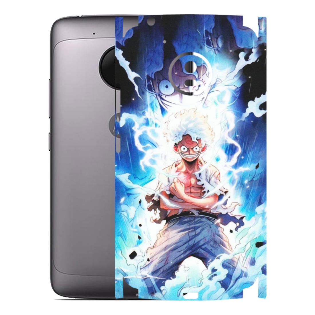 Motorola Phone Skins (All Models) - Blue Thunder Luffy Anime - Matte Finish (M-132) Motorola Moto G5