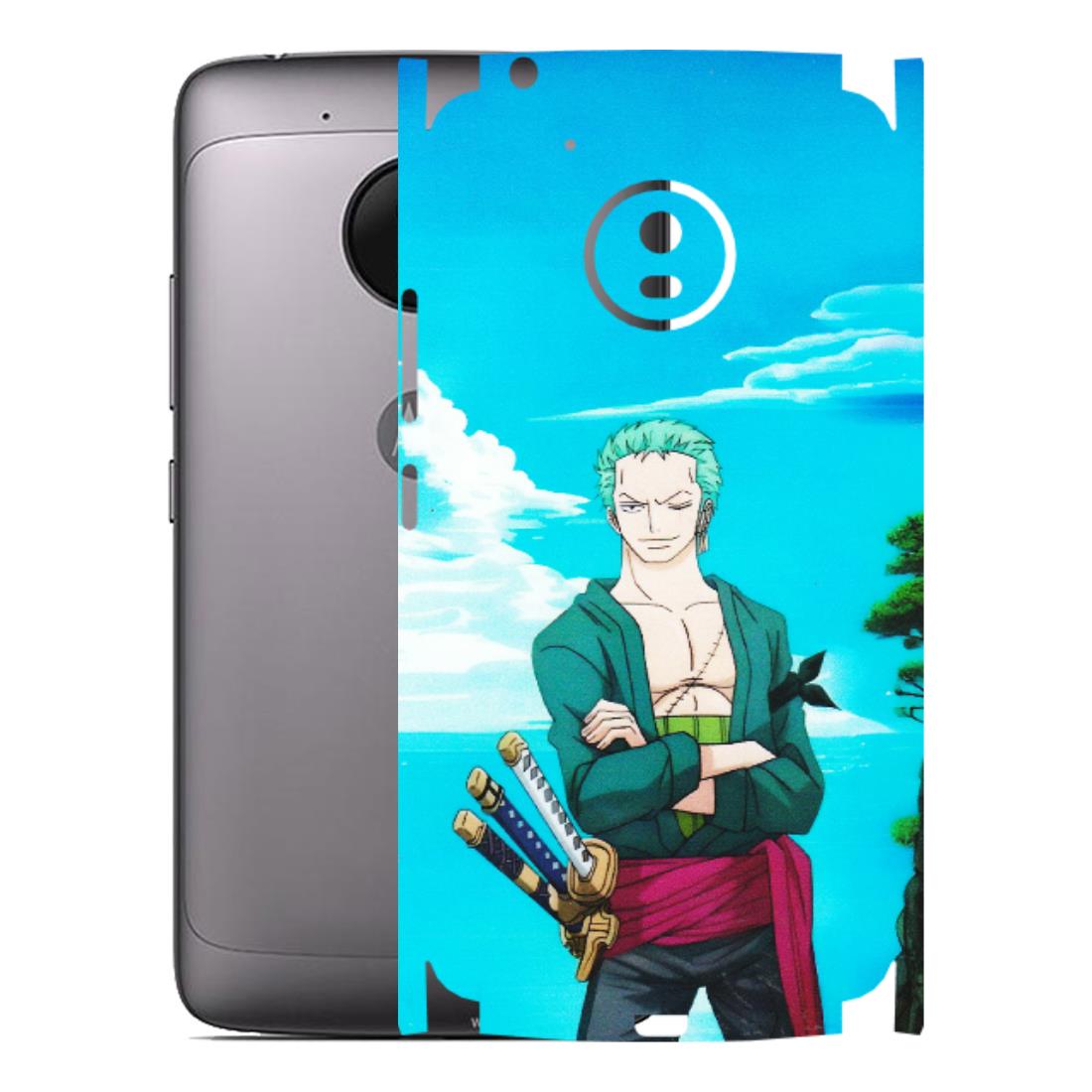 Motorola Phone Skins (All Models) - Cool Swordman Zoro Anime - Matte Finish (M-143) Motorola Moto G5