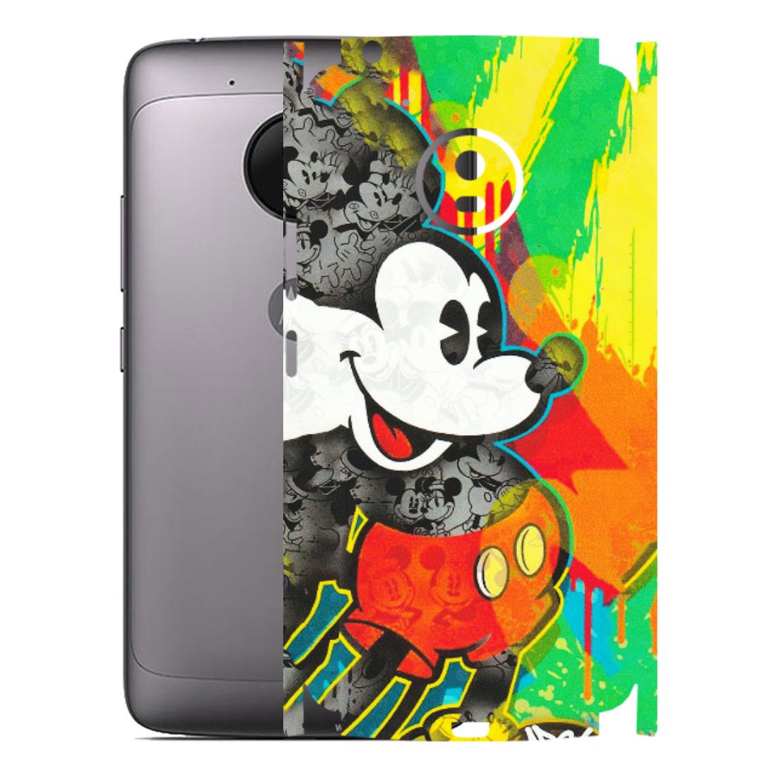 Motorola Phone Skins (All Models) - Multiple Mickey With Colourful Texture - Matte Finish (M-84) Motorola Moto G5