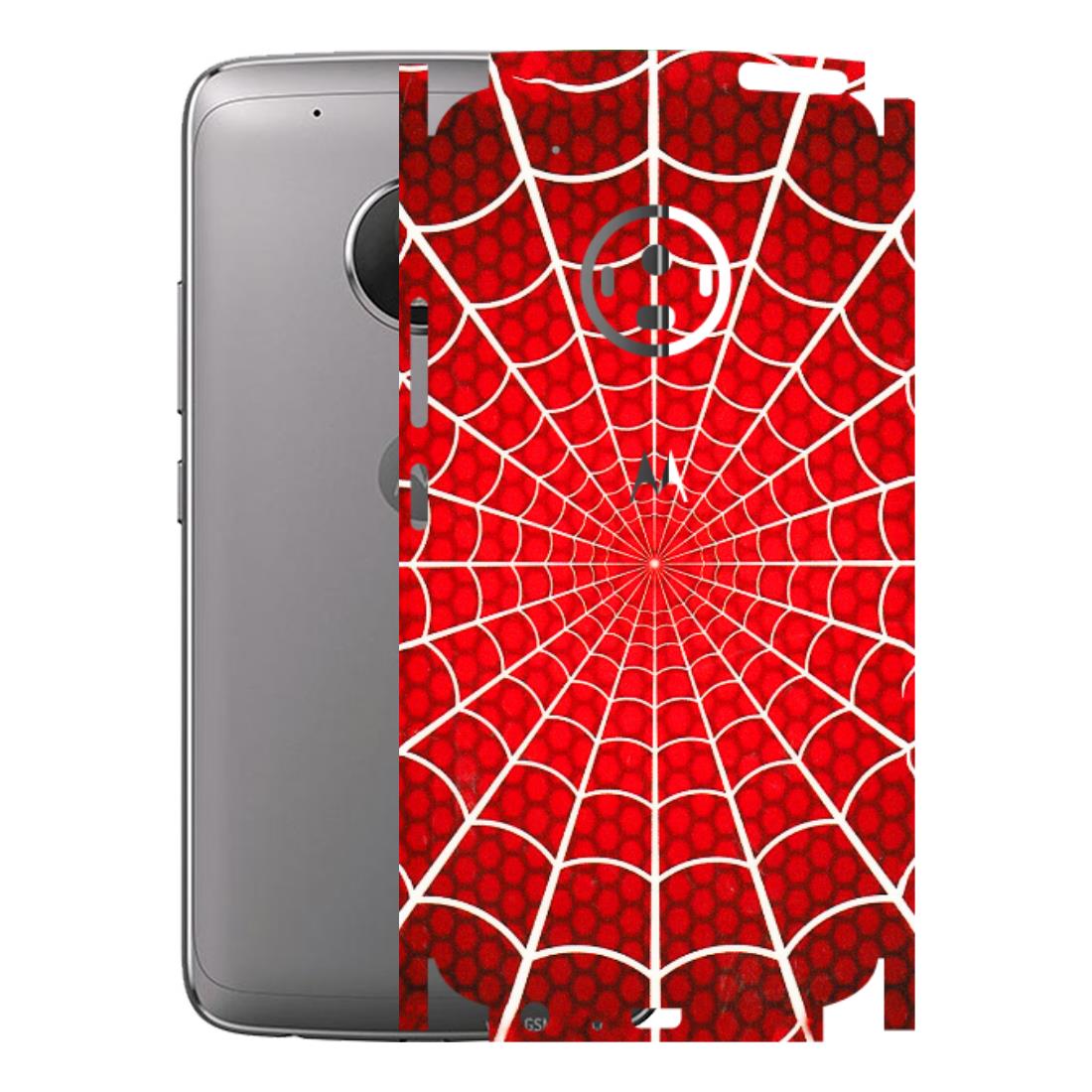 Motorola Phone Skins (All Models) - Classic Spidey Web - 3D Embossed Finish (L-115) Motorola Moto G5 Plus