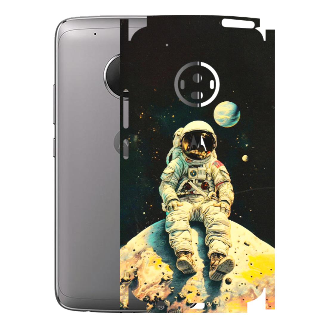 Motorola Phone Skins (All Models) - Astronaut in Space - 3D Embossed Finish (L-16) Motorola Moto G5 Plus