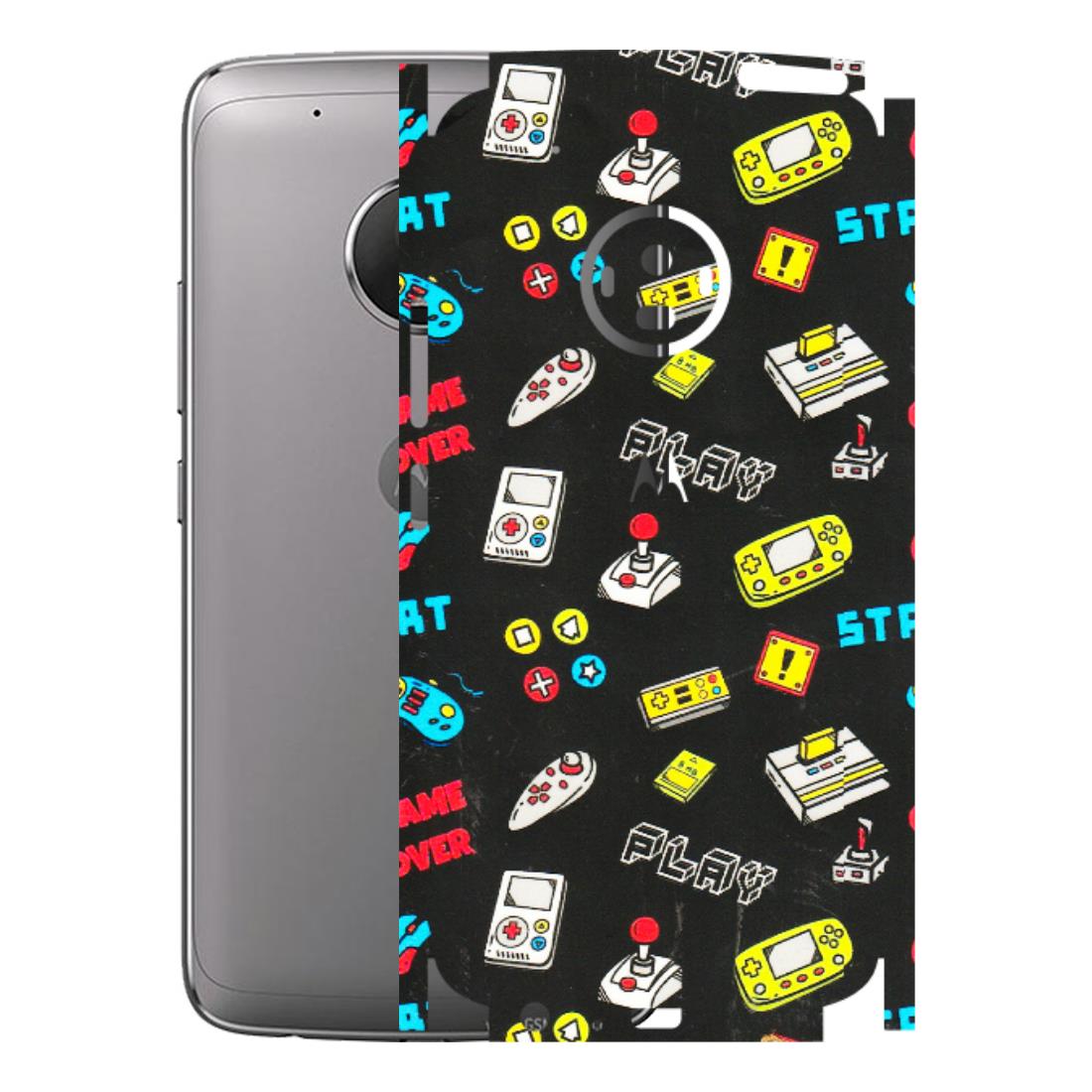 Motorola Phone Skins (All Models) - Gaming Doodles - 3D Embossed Finish (L-224) Motorola Moto G5 Plus