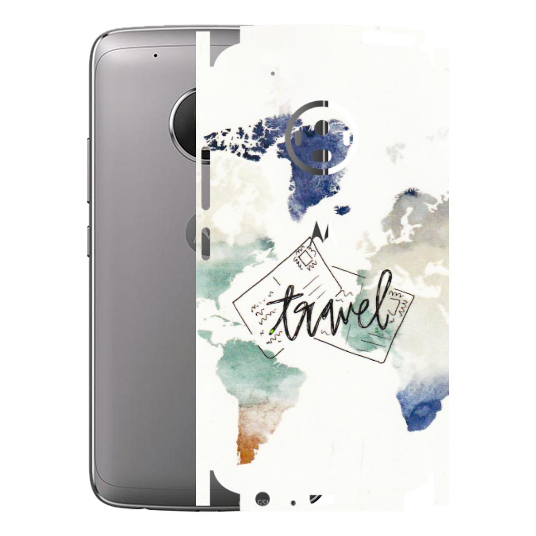 Motorola Phone Skins (All Models) - Travel The World - 3D Embossed Finish (L-232) Motorola Moto G5 Plus