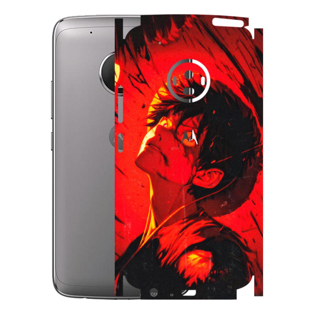 Motorola Phone Skins (All Models) - D.Luffy Power Up One Piece Anime - 3D Embossed Finish (L-326) Motorola Moto G5 Plus