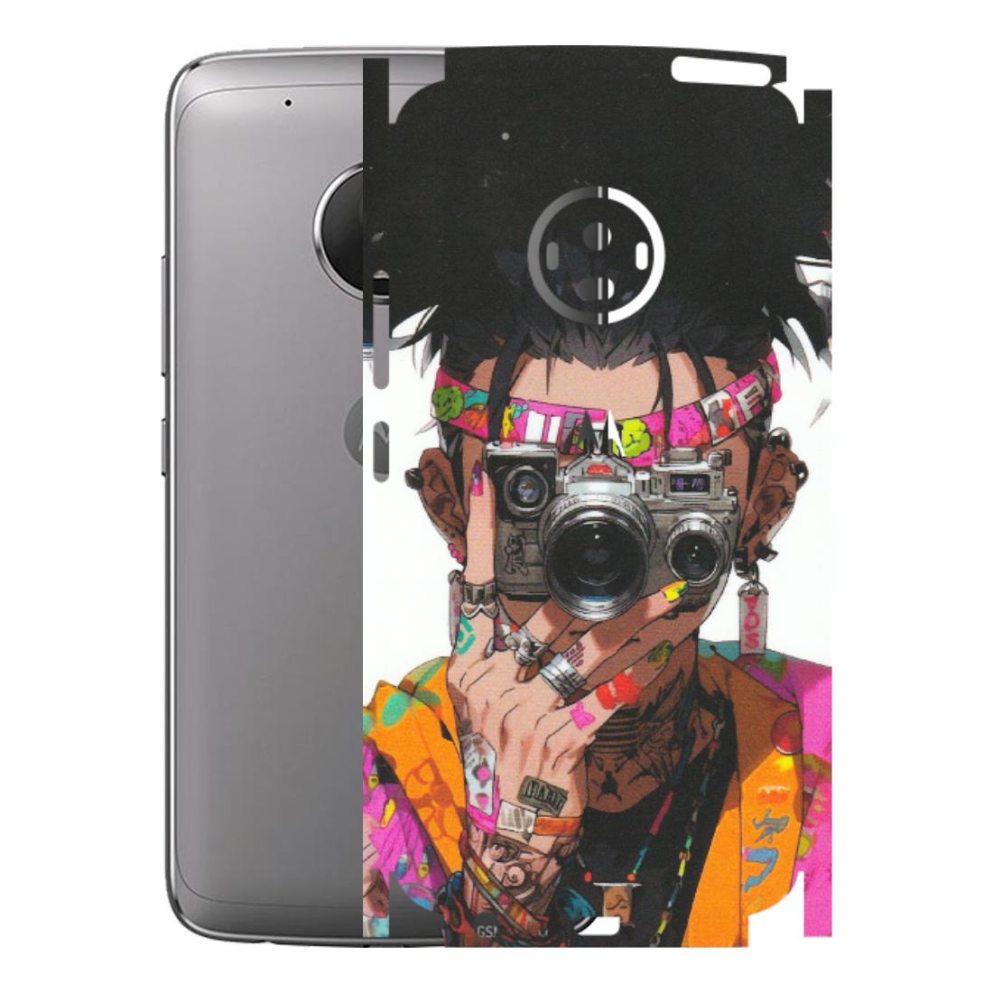 Motorola Phone Skins (All Models) - Camera Lover Girl - Matte Finish (M-09) Motorola Moto G5 Plus