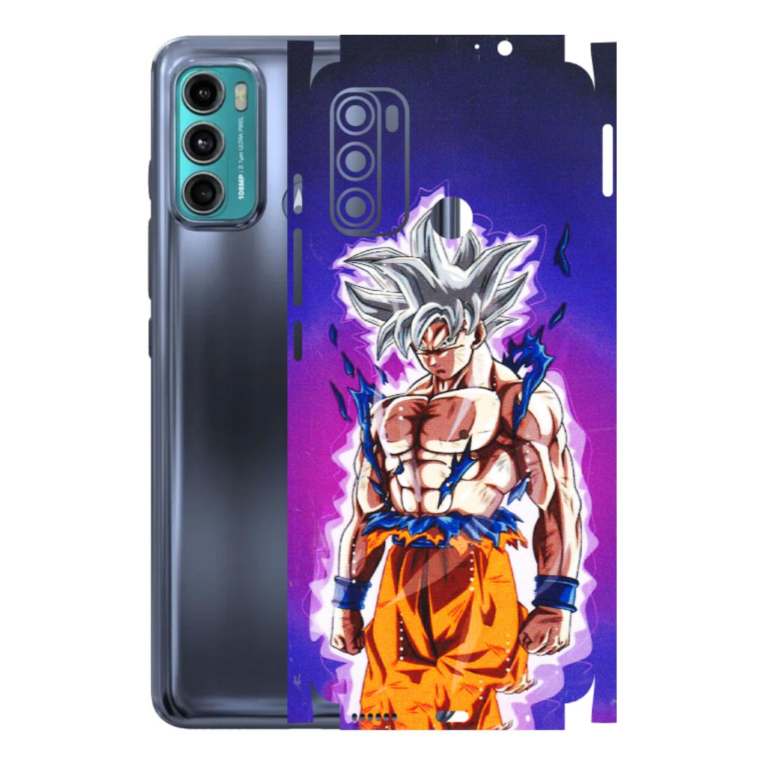Motorola Phone Skins (All Models) - Goku Purple Anime - 3D Embossed Finish (L-147) Motorola Moto G60