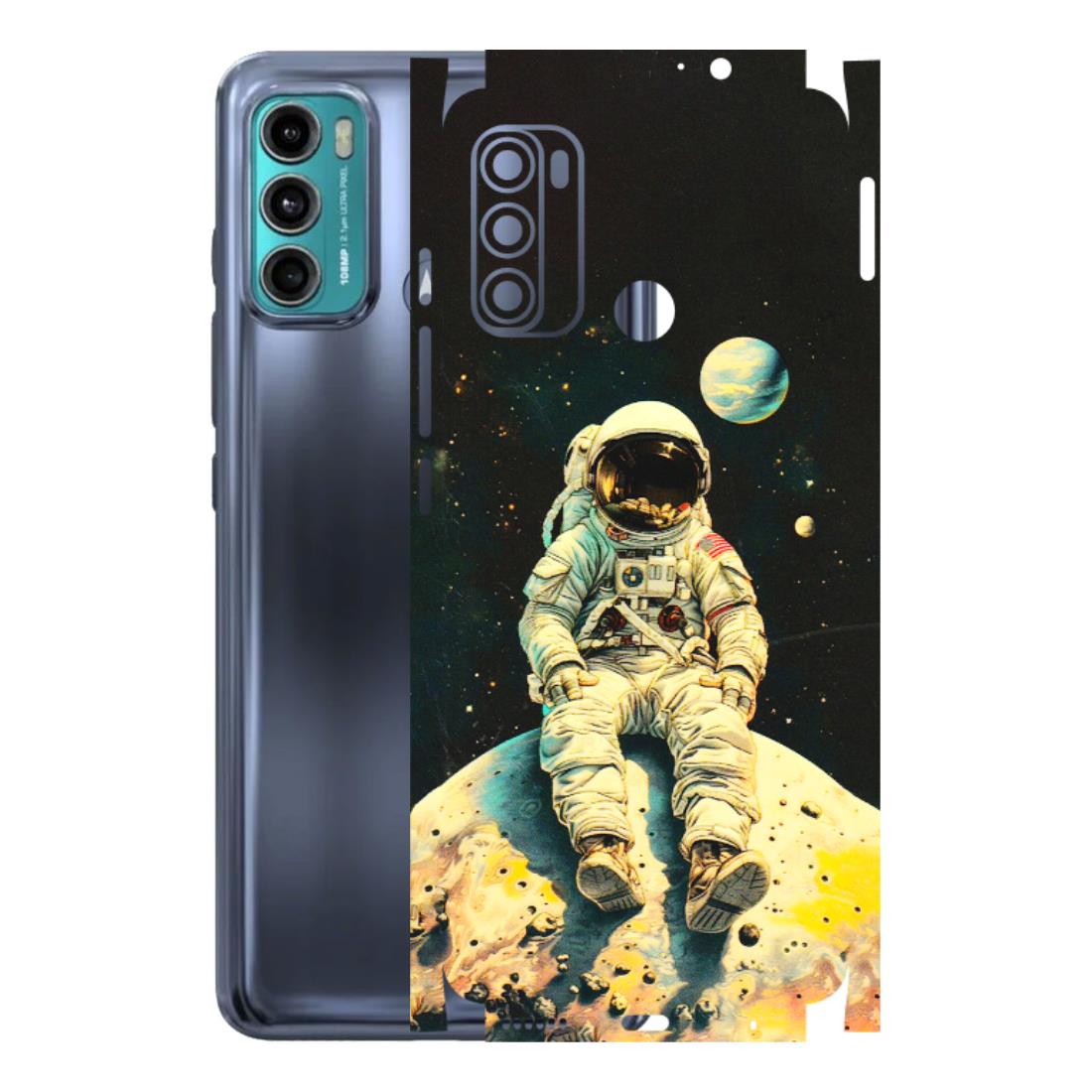 Motorola Phone Skins (All Models) - Astronaut in Space - 3D Embossed Finish (L-16) Motorola Moto G60