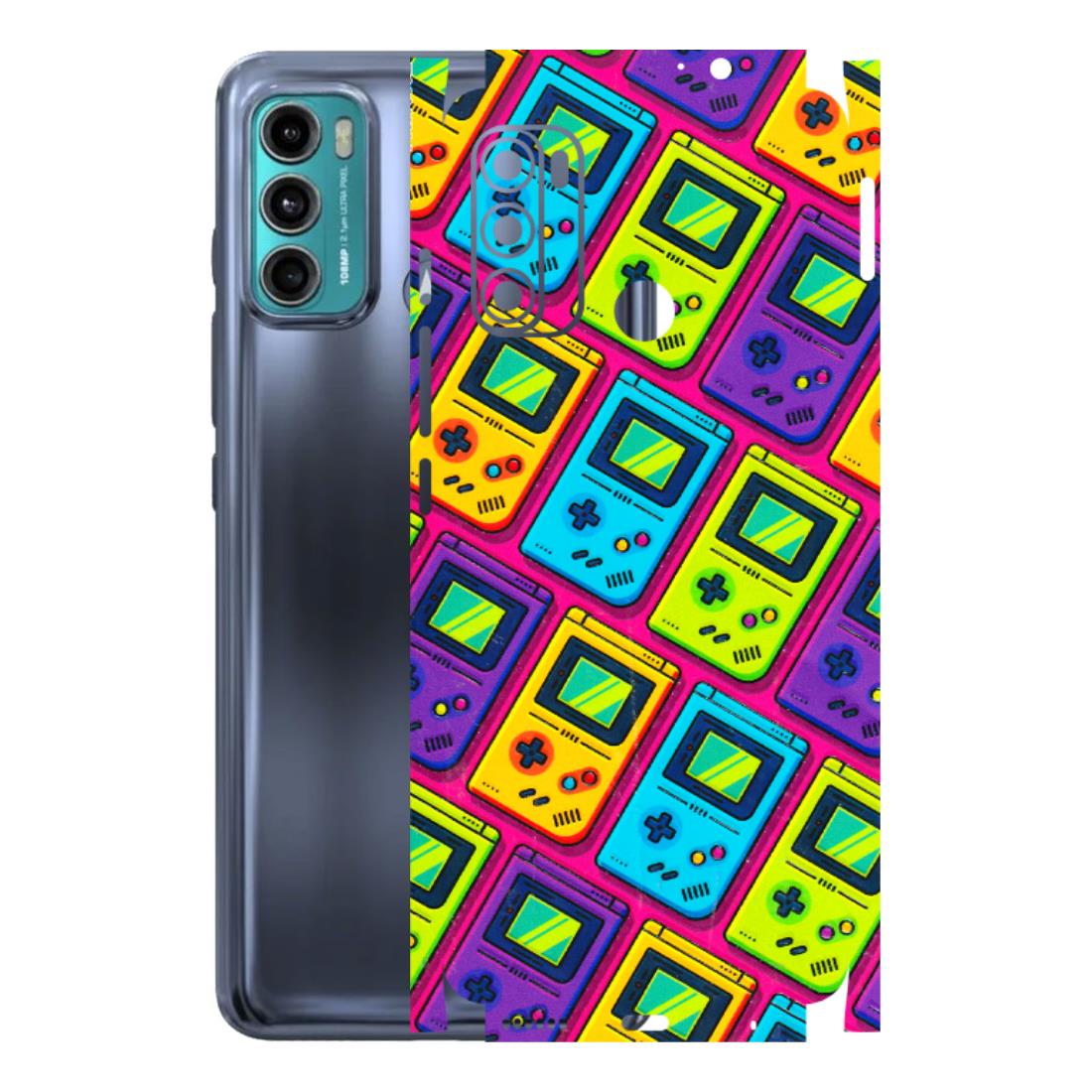 Motorola Phone Skins (All Models) - Gameboy Colourful - 3D Embossed Finish (L-266) Motorola Moto G60