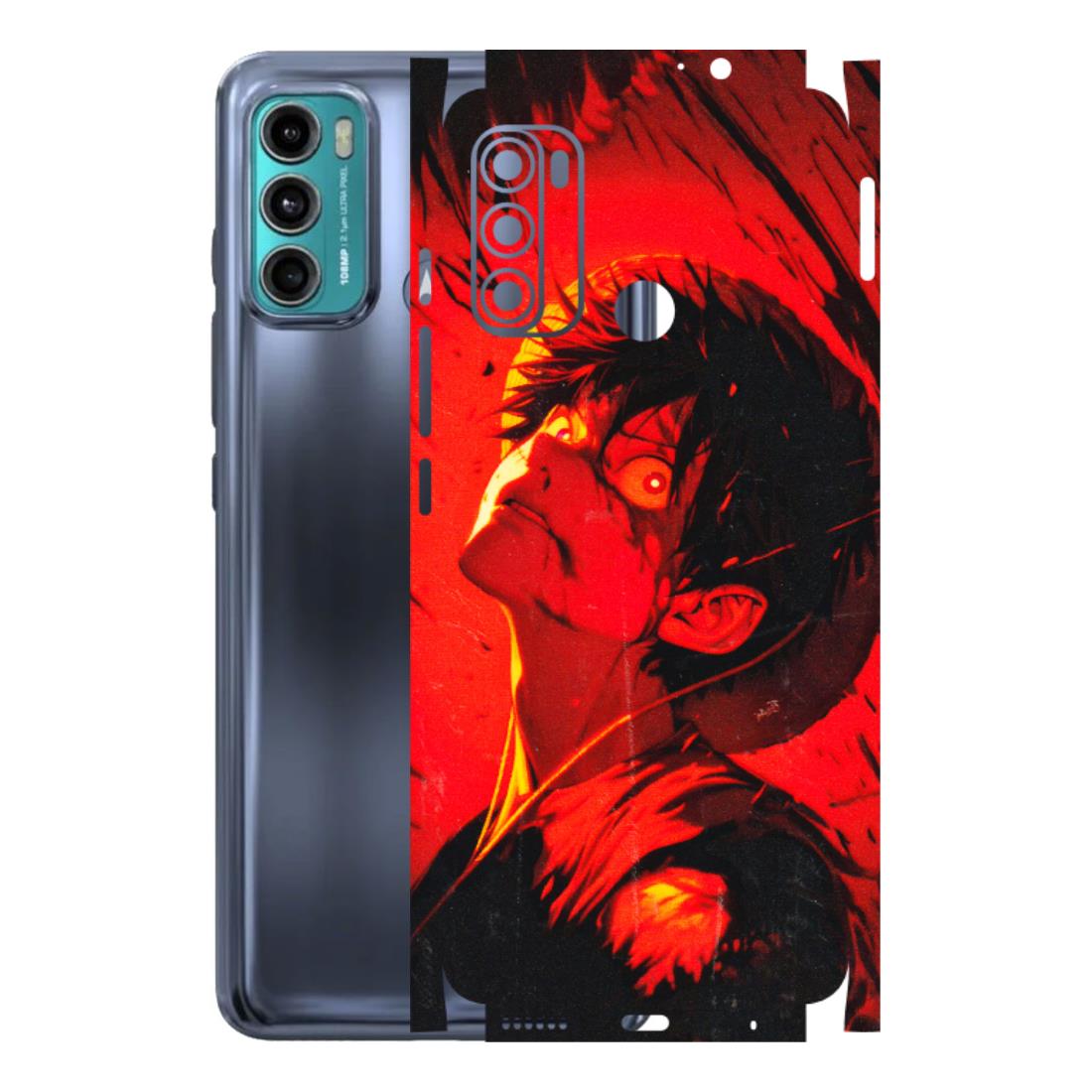 Motorola Phone Skins (All Models) - D.Luffy Power Up One Piece Anime - 3D Embossed Finish (L-326) Motorola Moto G60