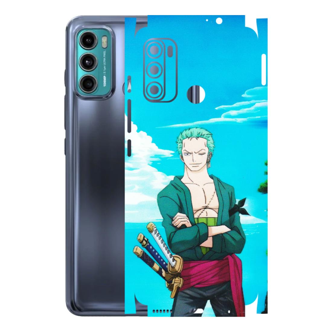 Motorola Phone Skins (All Models) - Cool Swordman Zoro Anime - Matte Finish (M-143) Motorola Moto G60