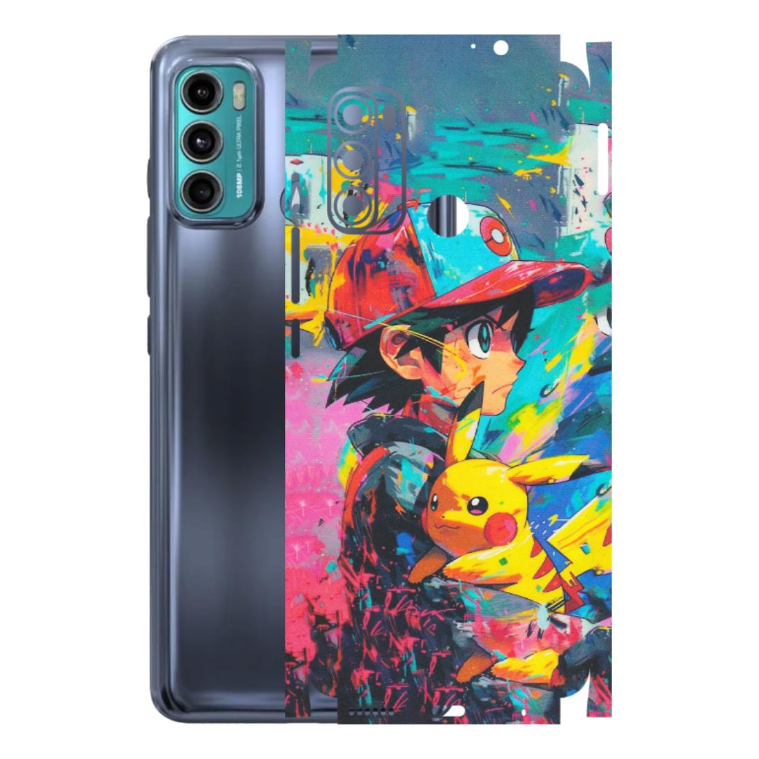 Motorola Phone Skins (All Models) - Ash & Pikachu - Matte Finish (M-26) Motorola Moto G60