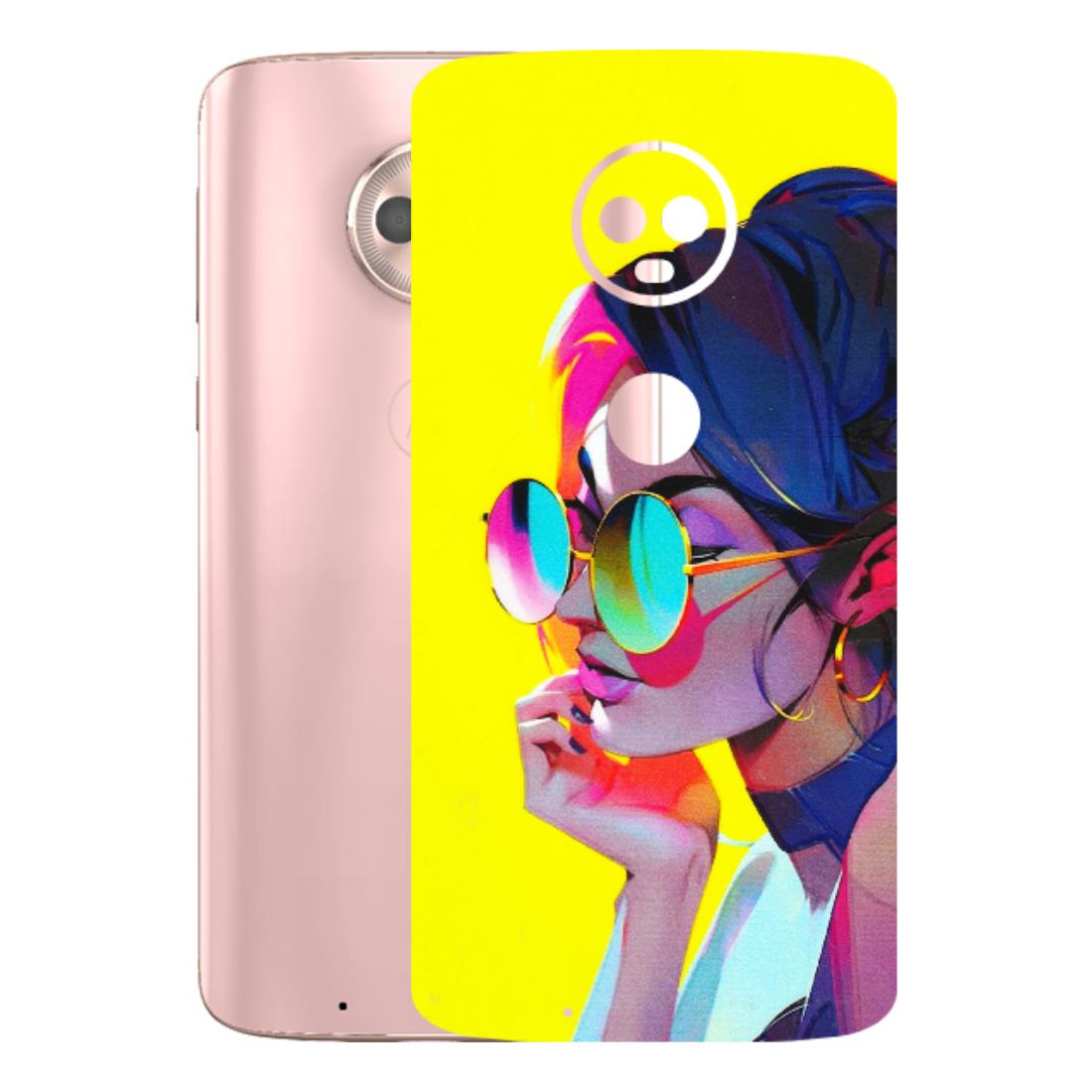 Motorola Phone Skins (All Models) - Bold Stylish Girl - 3D Embossed Finish (L-222) Motorola Moto G6