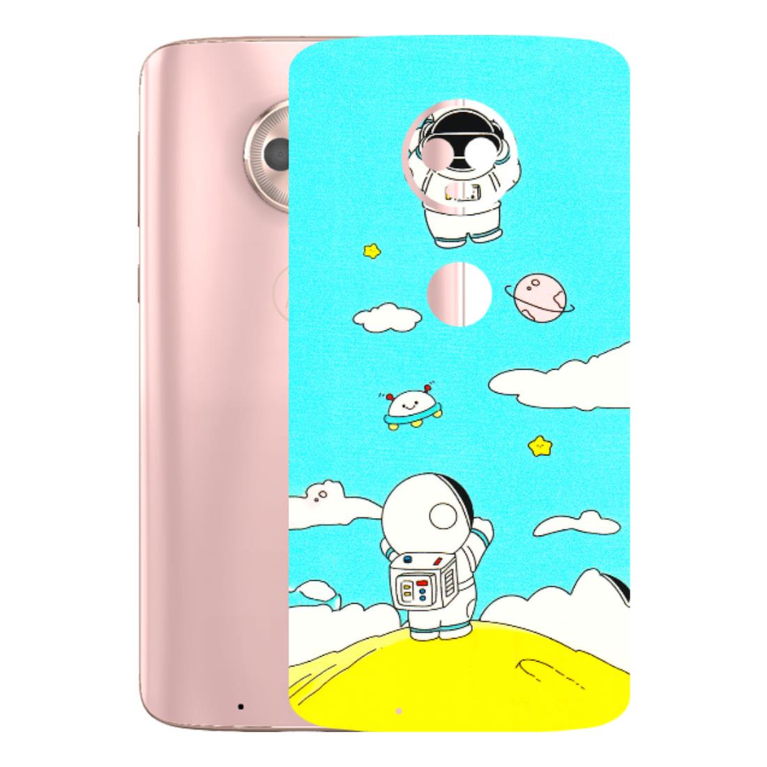 Motorola Phone Skins (All Models) - Blue Skies Astro Float - 3D Embossed Finish (L-230) Motorola Moto G6