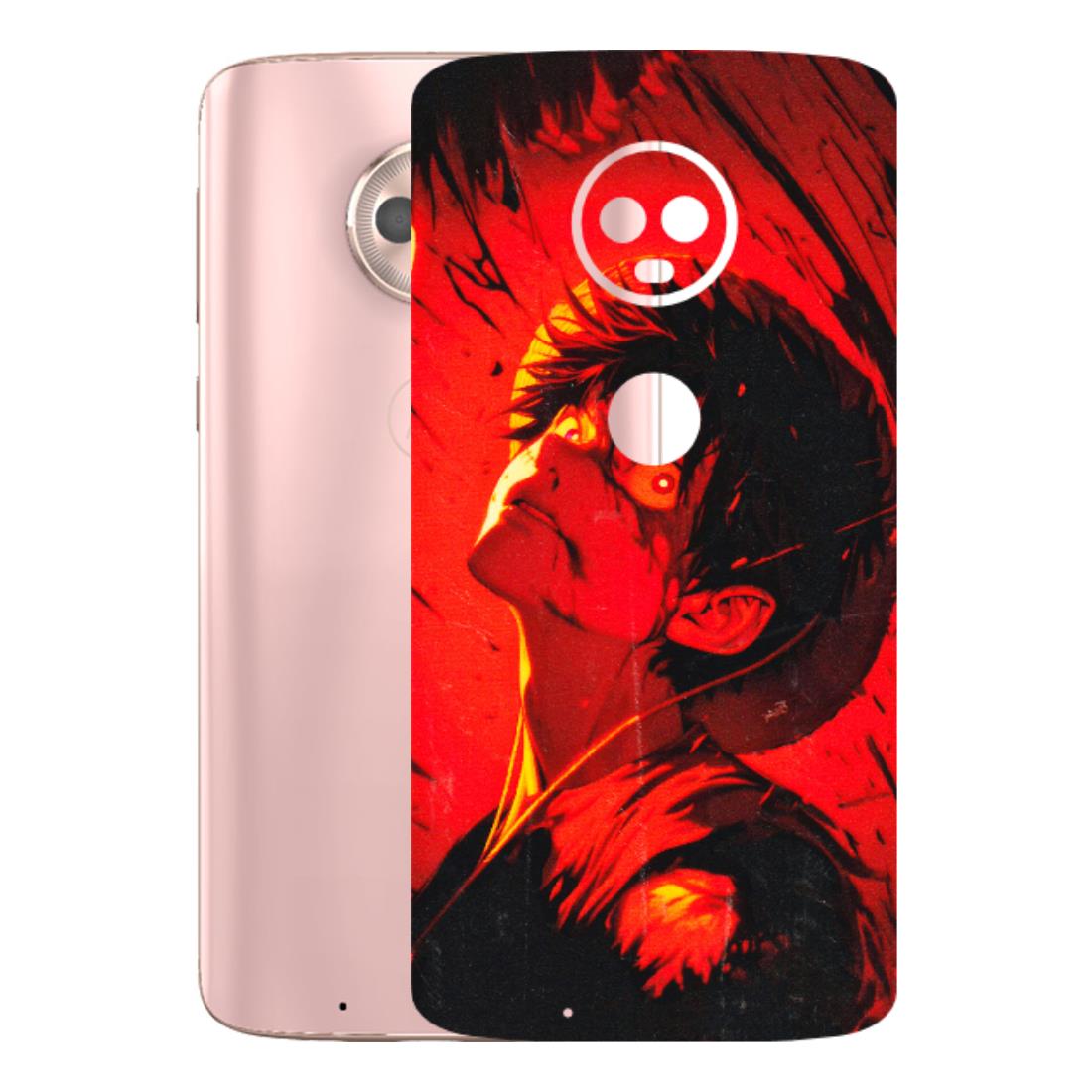Motorola Phone Skins (All Models) - D.Luffy Power Up One Piece Anime - 3D Embossed Finish (L-326) Motorola Moto G6