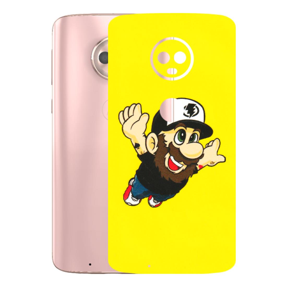 Motorola Phone Skins (All Models) - Flying Beardo - 3D Embossed Finish (L-60) Motorola Moto G6