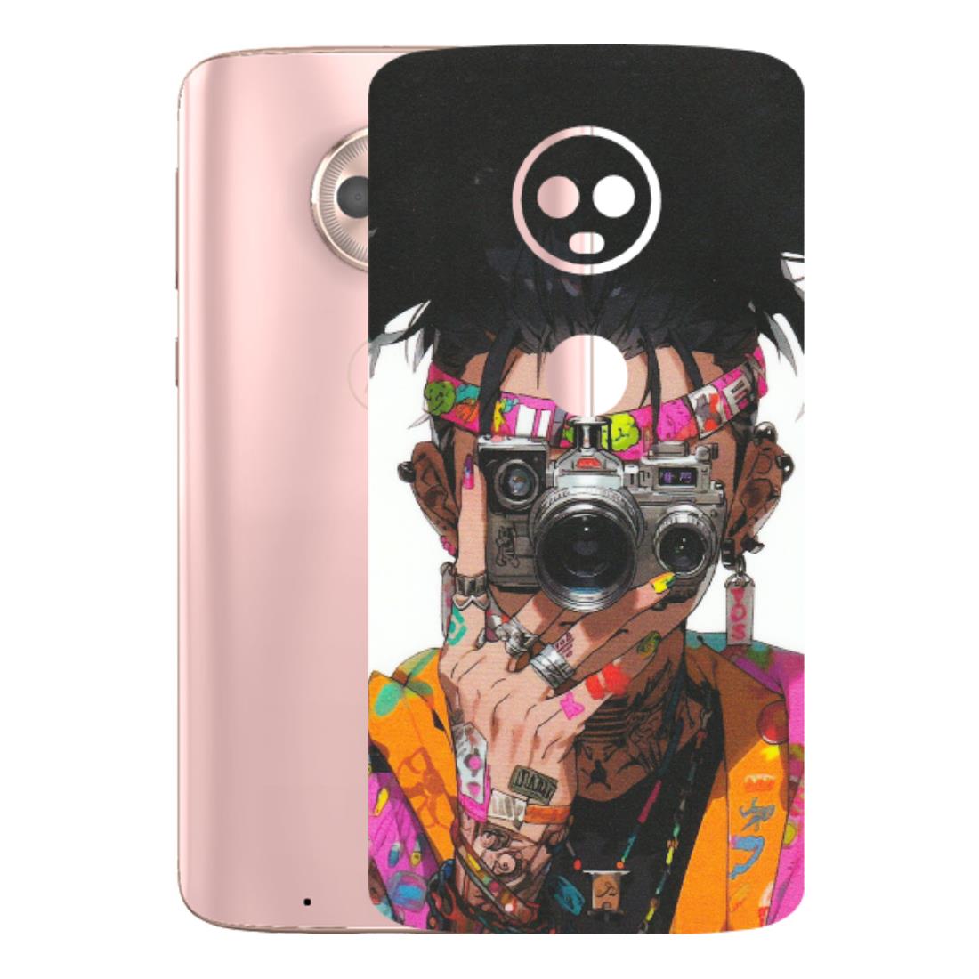 Motorola Phone Skins (All Models) - Camera Lover Girl - Matte Finish (M-09) Motorola Moto G6