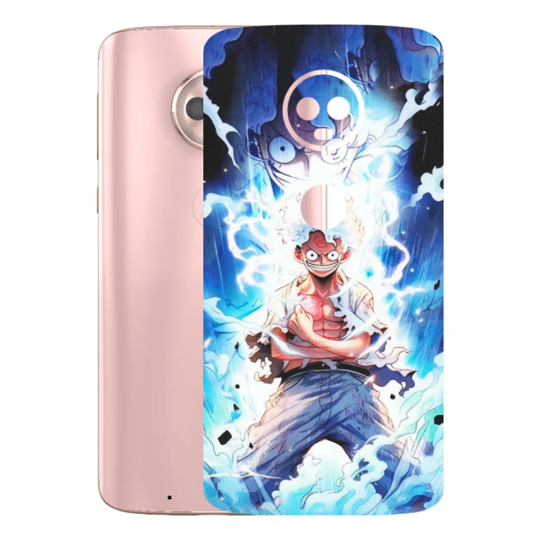 Motorola Phone Skins (All Models) - Blue Thunder Luffy Anime - Matte Finish (M-132) Motorola Moto G6