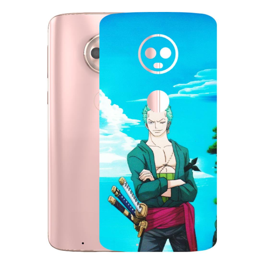 Motorola Phone Skins (All Models) - Cool Swordman Zoro Anime - Matte Finish (M-143) Motorola Moto G6