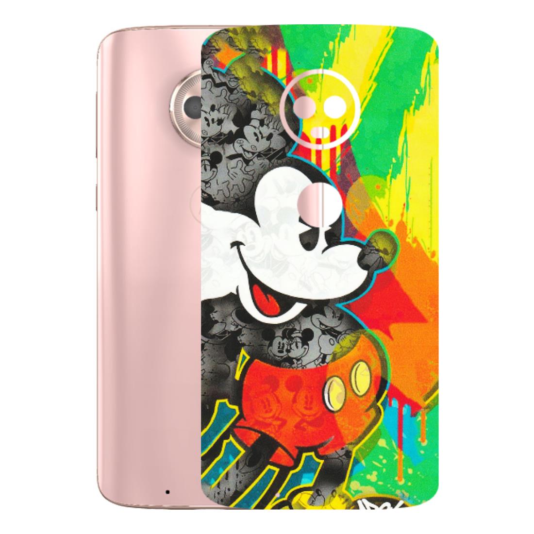 Motorola Phone Skins (All Models) - Multiple Mickey With Colourful Texture - Matte Finish (M-84) Motorola Moto G6