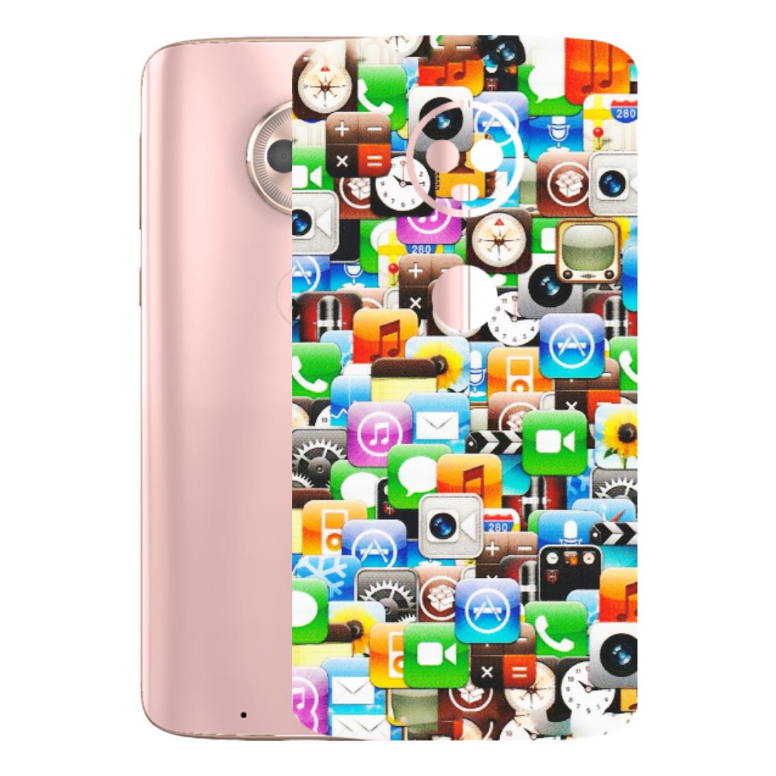 Motorola Phone Skins (All Models) - All Apple Icons - Matte Finish (M-93) Motorola Moto G6