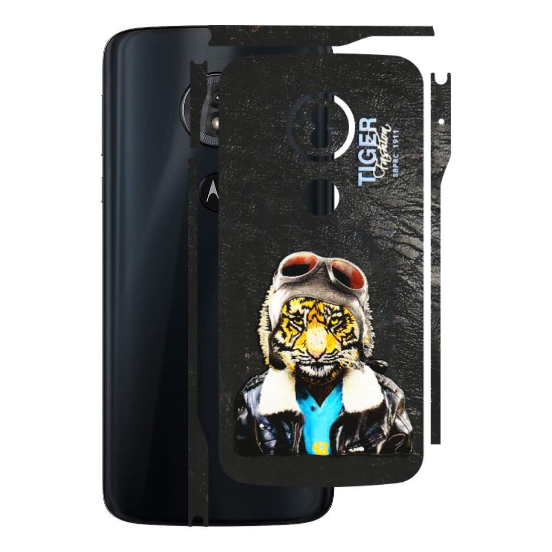 Motorola Phone Skins (All Models) - Rider Tiger - 3D Embossed Finish (L-113) Motorola Moto G6 Play