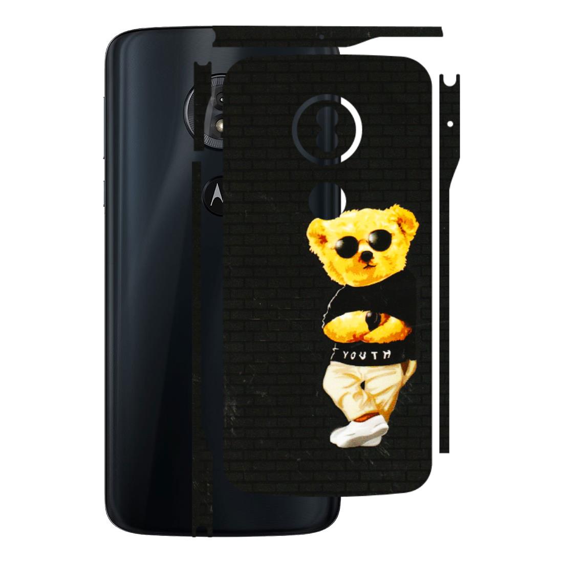 Motorola Phone Skins (All Models) - Classy Teddy Bear - 3D Embossed Finish (L-116) Motorola Moto G6 Play