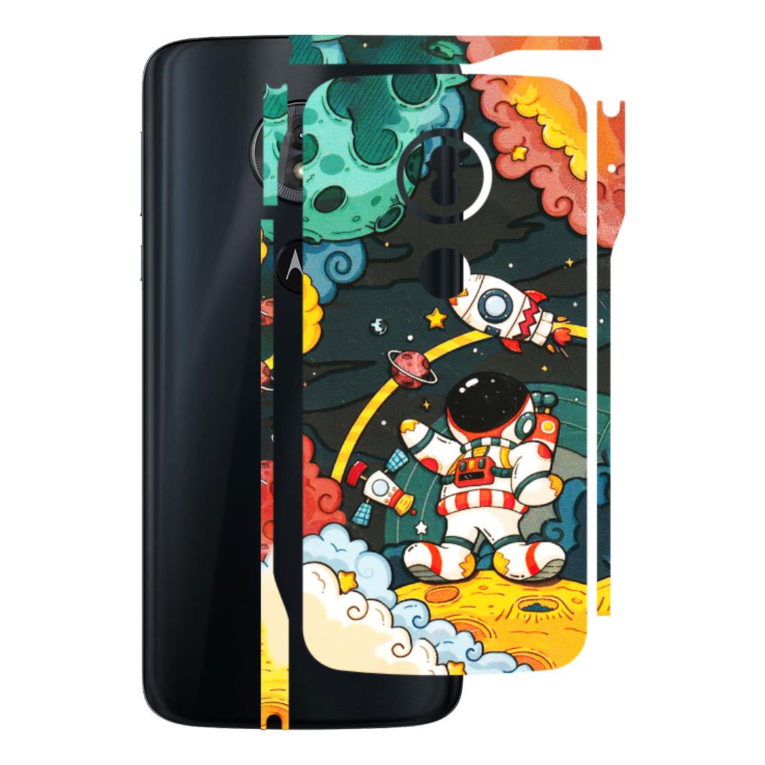 Motorola Phone Skins (All Models) - Astronauts & Spaceship - 3D Embossed Finish (L-145) Motorola Moto G6 Play