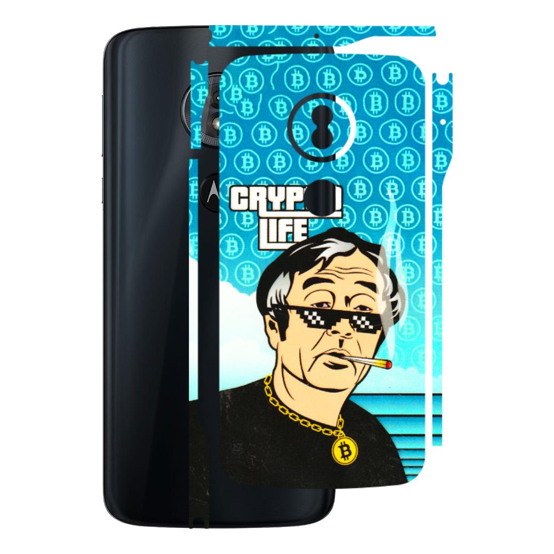 Motorola Phone Skins (All Models) - Crypto Thug Life - 3D Embossed Finish (L-179) Motorola Moto G6 Play
