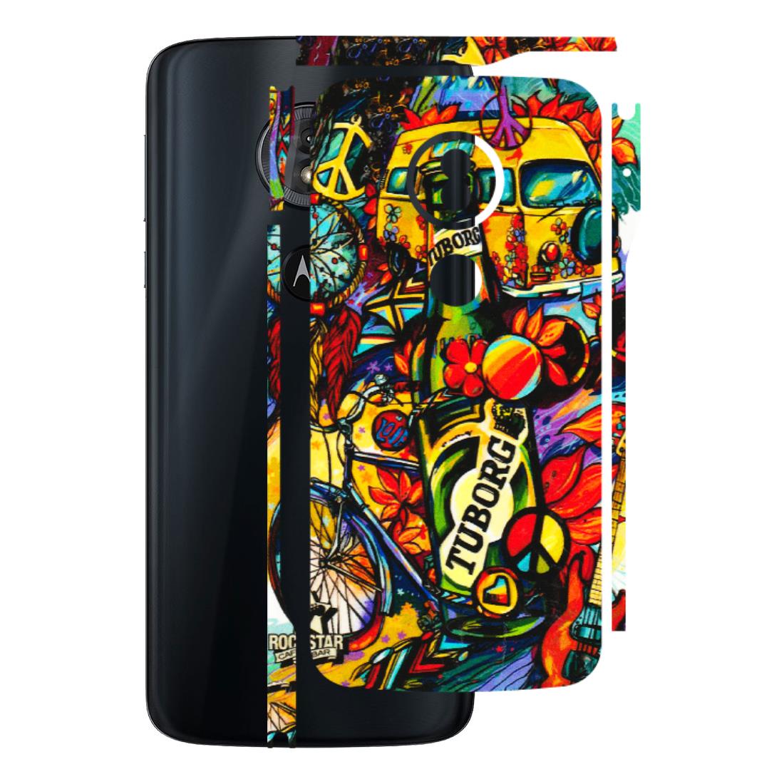 Motorola Phone Skins (All Models) - Cool Beer Bottle - 3D Embossed Finish (L-193) Motorola Moto G6 Play