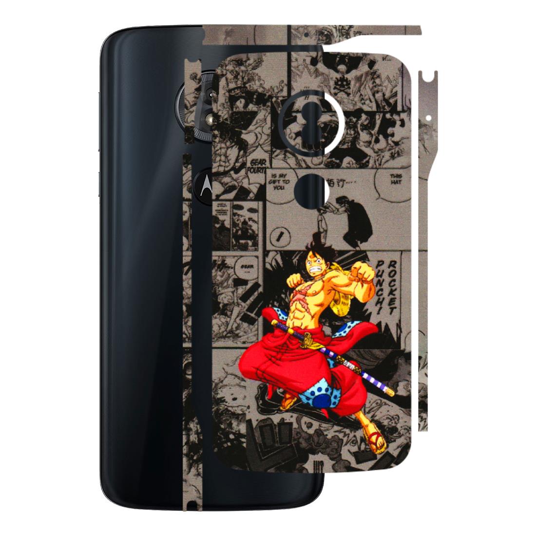 Motorola Phone Skins (All Models) - One Piece Rocket Punch Manga - 3D Embossed Finish (L-25) Motorola Moto G6 Play