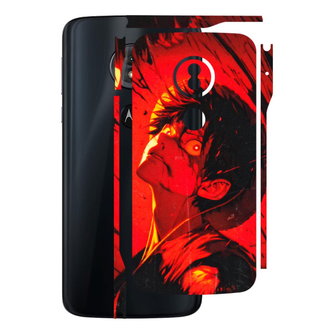Motorola Phone Skins (All Models) - D.Luffy Power Up One Piece Anime - 3D Embossed Finish (L-326) Motorola Moto G6 Play