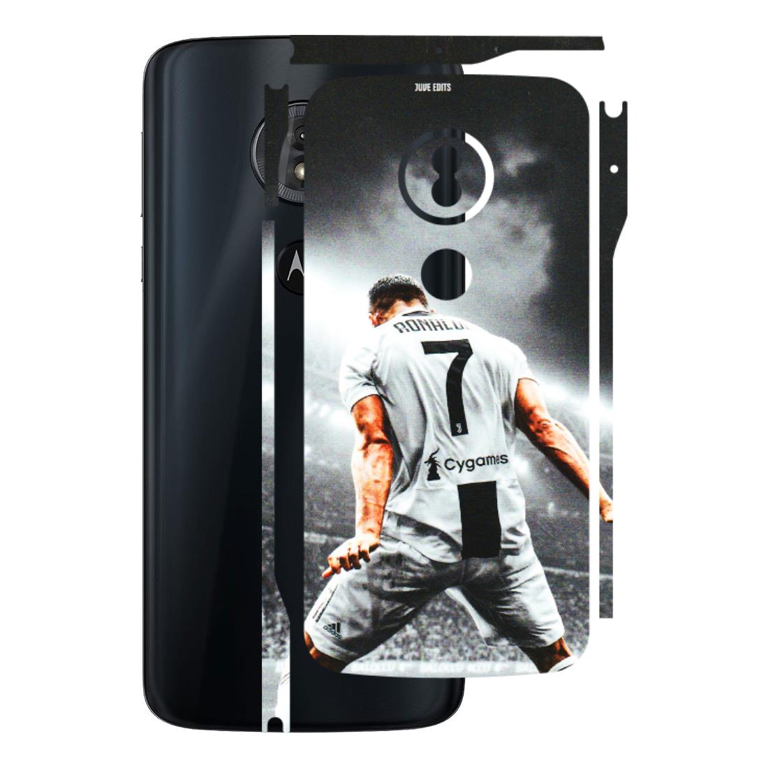 Motorola Phone Skins (All Models) - Ronaldo CR7 Crazy - 3D Embossed Finish (L-44) Motorola Moto G6 Play