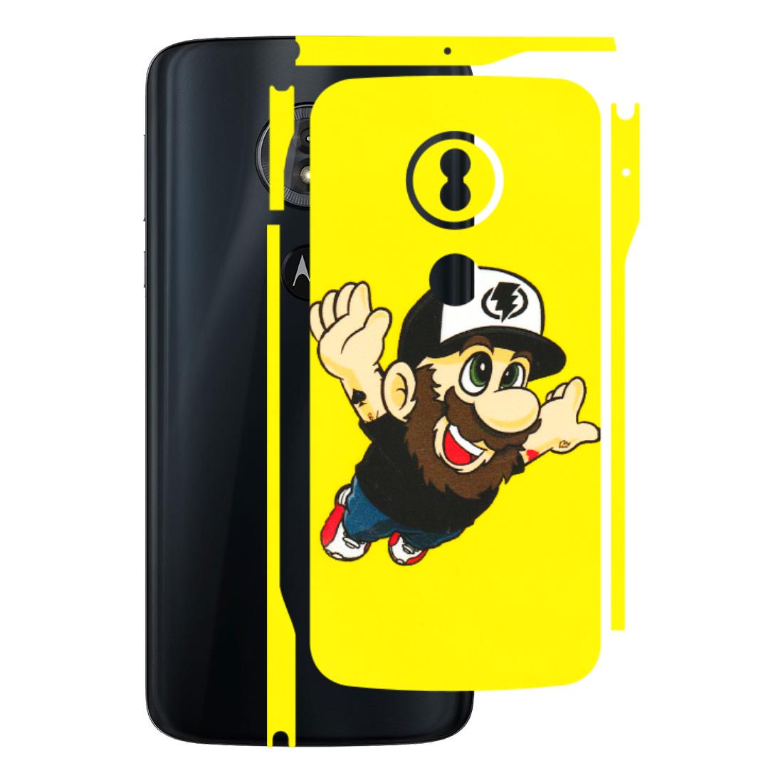 Motorola Phone Skins (All Models) - Flying Beardo - 3D Embossed Finish (L-60) Motorola Moto G6 Play