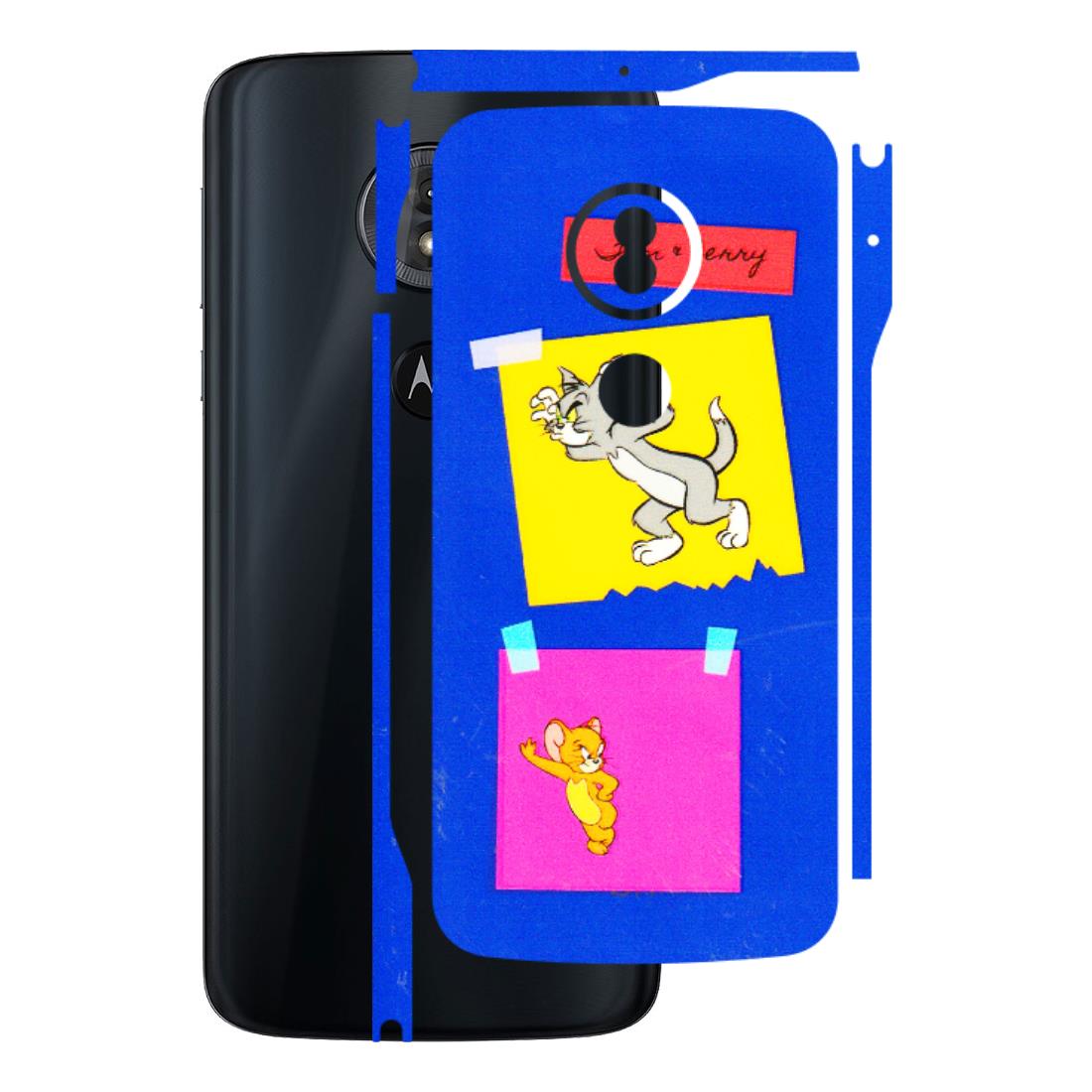 Motorola Phone Skins (All Models) - Tom N Jerry Sticky Notes - 3D Embossed Finish (L-88) Motorola Moto G6 Play