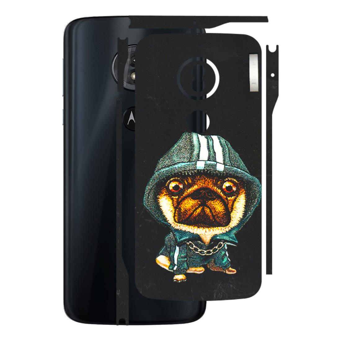 Motorola Phone Skins (All Models) - Puppy N Hoodie - 3D Embossed Finish (L-90) Motorola Moto G6 Play