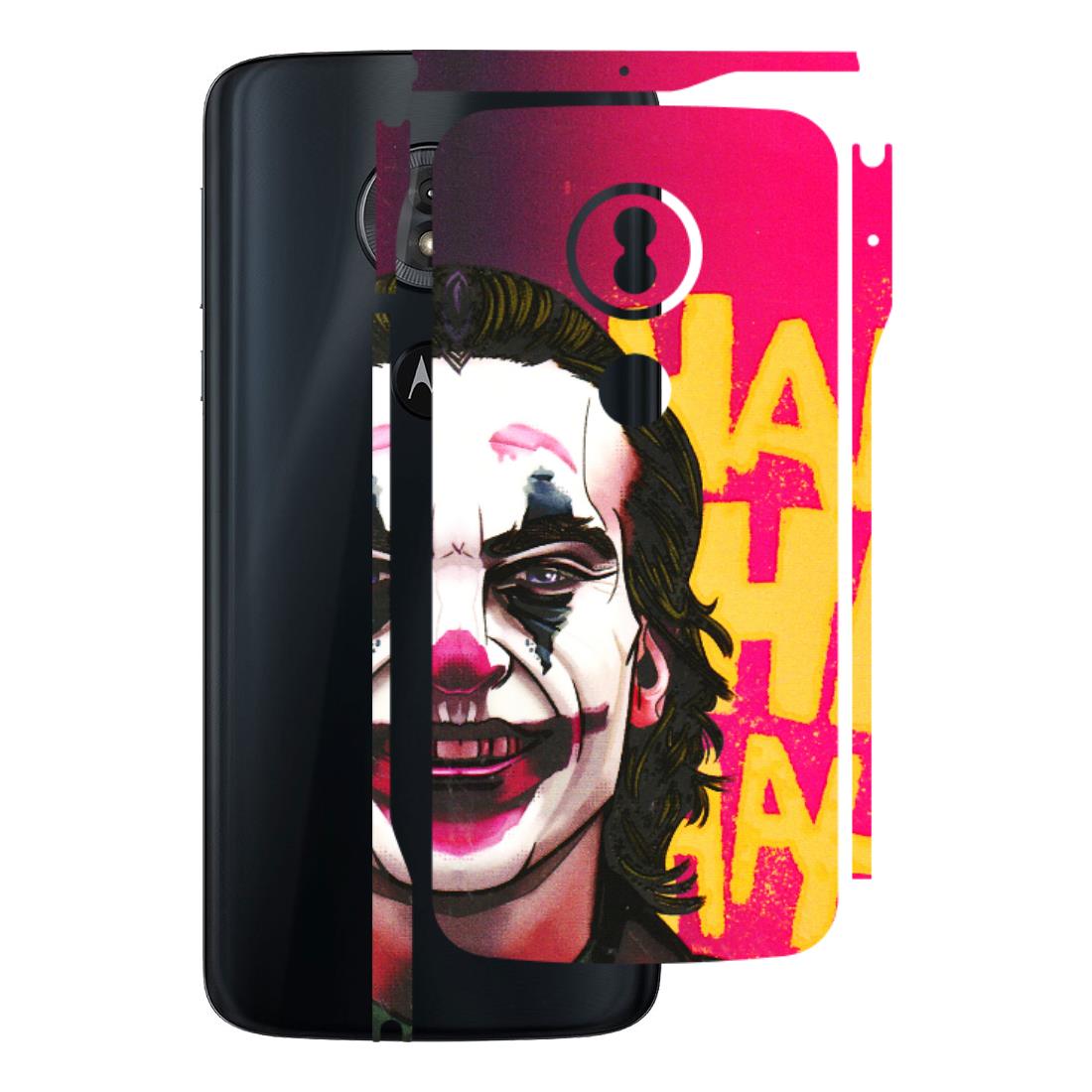 Motorola Phone Skins (All Models) - Joker Evil Laugh - 3D Embossed Finish (L-97) Motorola Moto G6 Play
